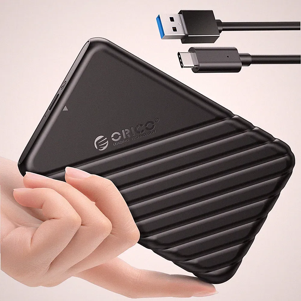 ORICO 2.5" SATA USB C EXTERNAL SSD HDD Hard Drive ENCLOSURE CASE 6 Gbps USB 3.