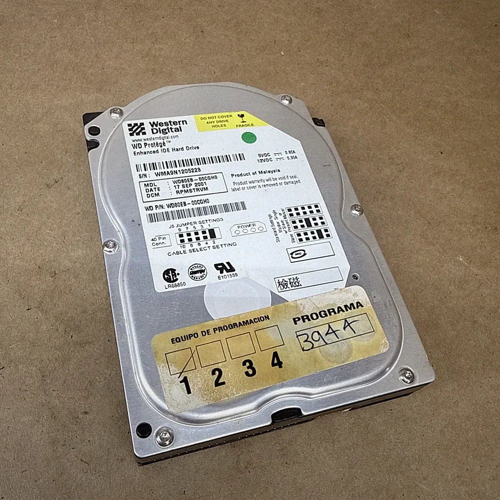 Original Xbox IDE Hard Drive- WD Western Digital - 8GB - OG